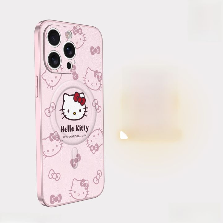 HelloKitty%20Magnetic%20Absorption%20iPhone%20pro%20Max%20Phone%20with%20Lanyard%20Full%20Cover%20Womens%20Style%20Lambskin%20Apple%2016%20Series%20Case%20-%20Image%208