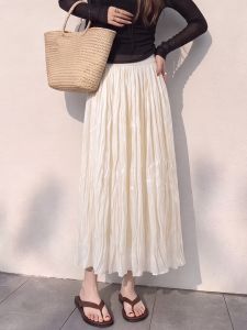 PAIBOLI | Bộ Hai Mảnh Phong Cách Pháp Áo Camisole Gỗ Lace và Chân Váy Xếp Ly Ôm Body