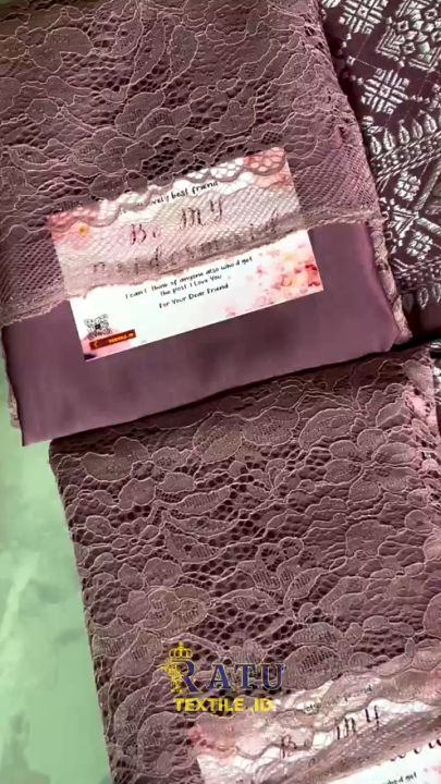 Paket Seragam Bridesmaid Lengkap Wisuda Lamaran Keluarga Kain Songket Semi Palembang Kain Brokat Kain Satin Maxmara Luxury