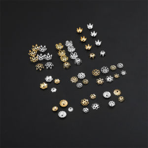 10 Cái/túi 14K/Mạ Bạc Hạt Đồng Nắp Nguyên Liệu Làm Trang Sức Cho Vòng Tay Bông Tai DIY Làm Đồ Trang Sức