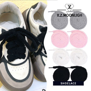 X.z. MOONLIGH ฤดูใบไม้ร่วงและฤดูหนาวเชือกผูกรองเท้าที่อบอุ่นผ้ากำมะหยี่รองเท้าผ้าใบสไตล์เรโทรสำหรับผู้ชายและผู้หญิง