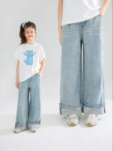 MUCMUKN | Comfortable Soft Cotton Stretch Retro Turn-up Straight Trousers