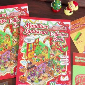 Kawaii 3D Giáng Sinh & Halloween Nhãn Dán Phong Cảnh DIY Pocket Cabin Cảnh Quà Tặng Văn Phòng Phẩm