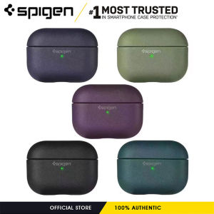 Spigen Leather ARMOR Series Case for Apple AirPods 1/2 / AirPods Pro / AirPods 3 / AirPods Pro 2 Durable Protective Soft-Touch Silicone with Detachable Carabiner | Authentic Original