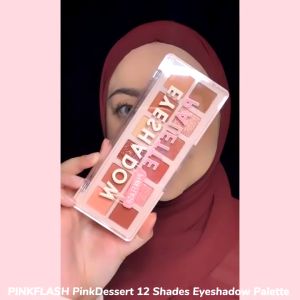 PINKFLASH PinkDessert 12 Shades Eyeshadow Palette kosmetik alis High Pigment And Smooth/Long Lasting