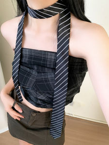 สไตล์ญี่ปุ่นยาวแคบเสือดาวพิมพ์ผ้าพันคอผู้หญิง ลำลอง หลากหลาย บรรยากาศย้อนยุคเผ็ด เด็กผู้หญิง ผ้าไหม ผ้าพันคออุปกรณ์เสริม