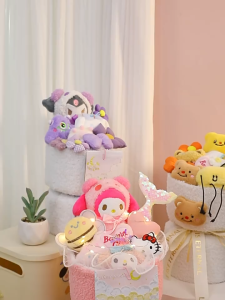 Graduation Birthday Gifts Cartoon Dolls Bouquet Toy Doll Flower Birthday Gift for Girlfriend | Cute Flower Doll Bouquet Valentine Present
