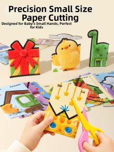 MENGMIXINGCHEN | Creative Educational Paper Cutting For Toddlers Safe DIY