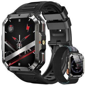 2025 Blackviewใหม่W70Proกลางแจ้งSmartwatchพร้อมไฟฉุกเฉินเข็มทิศ 2.01 หน้าจอTFT HD 900MAhแบตเตอรี่นาฬิกาสําหรับMan