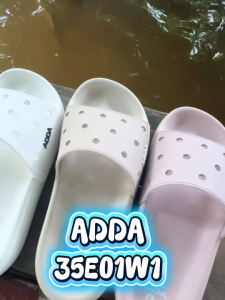 รองเท้าแตะผู้หญิงADDA รุ่น 35E01-W1 แบบสวม สีหวาน สวยนุ่มสบายเท้า (ไซส์ 4-7)