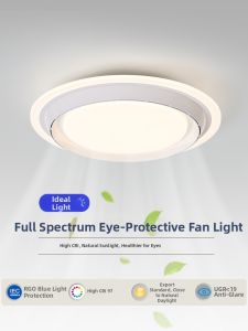 FANZHEN | Bladeless Efficient Plasma Air Purification Ceiling Fan Light