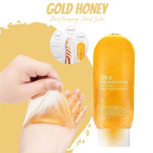 Skinvise Hand Mask 24K Hand Wax Gold Honey Peel Off Mask Whitening Exfoliating Anti aging Anti Drying Foot And Hand Peeling Beauty Mask 220g
