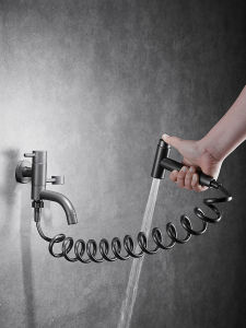 GAOERJIA | Vòi Nước Đồng Treo Tường Đơn Có Dây Phun Chuyên Dụng Cho Xô Lau Nhà