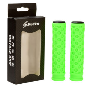 Ultra-Light Shock Absorber Silicone Handlebar Cover Mountain Bike Bicycle Silicone Handlebar Grips Rubber Sponge Single-Side Locking Handlebar Cover