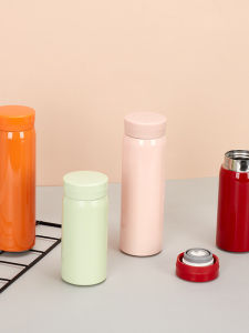 Portable Double Layer 304 Stainless Steel Vacuum Pocket Cup Simple Student Water Cup Home Use Gift Insulated Mug