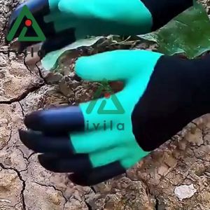 Găng tay làm vườn móng cào nhọn - Găng tay làm vườn chống thấm nước để đào trồng nhỏ cỏ gieo hạt