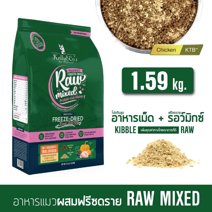 Kelly&Co’s อาหารแมวเกรนฟรี รอว์มิกซ์