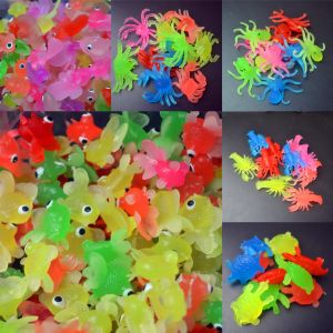 10pcs/set Kids Soft Rubber Gold Fish Baby Bath Toys for Children Simulation Mini Goldfish Water Toddler Fun Swimming Beach Gifts
