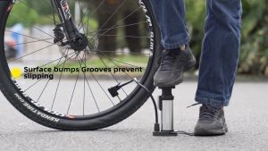 【Arrive In 3 Days】ROCKBROS Bike Foot Pump High Pressure AV/FV Portable Air Inflator  bicicleta MTB Bicycle Pump Bike Accessories