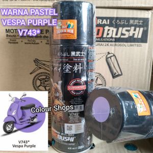 Pilok Cat Semprot Samurai Pastel Ungu Vespa Purple V743 743 Paint Kurobushi 400ml