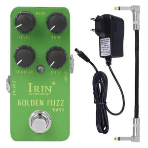 IRIN | IRIN RS-20 Golden Fuzz Bass Guitar Effect Pedal True Bypass Mini Single Guitar Effect Pedal Electric Guitar Parts & Accessories