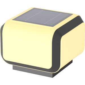 โคมไฟติดผนัง LED พลังงานแสงอาทิตย์เสาไฟกลางแจ้งกันน้ำไฟส่องสว่างตกแต่งบ้านพลังงานแสงอาทิตย์โคมไฟสี่เหลี่ยมประตูวิลลาสวนรั้วประตู