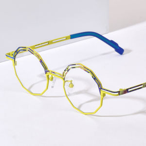 FONEX Acetate Titanium Glasses Frame Women New Fashion Brand Design Vintage Retro Polygon Eyeglasses Men High-Quality Japanese Optical Eyewear 85888