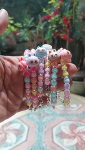 Gelang Rante anak Perempuan Karakter Lucu Manik Manik Bisa di sesuaikan dengan ukuran tangan anak