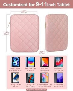 แท็บเล็ต Moko อ้วนกระเป๋ามีปก 9-11นิ้ว สำหรับ iPad Pro เคสพกพา11, iPad Air 5/4 10.9 2022/2020, iPad 10.2 2021-2019, 2022 iPad 10th Gen 10.9 A8 กาแลคซี่แท๊ป/S8/S6 Lite