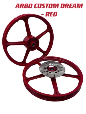 AR80 CUSTOM DREAM SPORT RIM RED / GOLD / GREEN