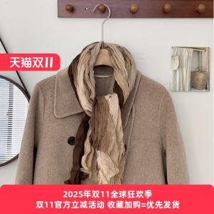 Khăn Choàng Lụa Gấp Thời Trang Mới 2025 Cho Nữ Khăn Quàng Cổ Thanh Lịch Mùa Xuân Thời Trang Cao Cấp Khăn Choàng Bằng Vải Lụa