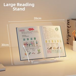 WANGXINGHEYUE | Acrylic Invisible Transparent Multi-functional Reading Stand Book Holder for Kids and iPad