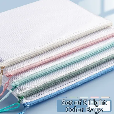 Zippered Transparent Waterproof File Bag