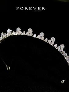 Elegant Korean Style Wedding Hairband Zircon Alloy Embellished Bridal Headwear Womens Fashion Jewelry Hair Accessories