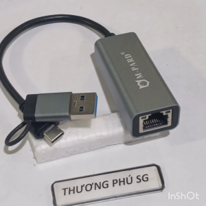 Cáp chuyển Dual USB và Type C ra Lan 1G / Dual USB 3.0 và Type C ra Lan (Hiệu M Pard)