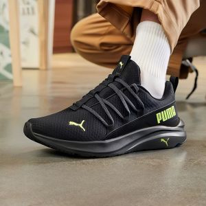 PUMA | Giày Chạy Bộ Nam Đệm Thoáng Khí Màu Đen