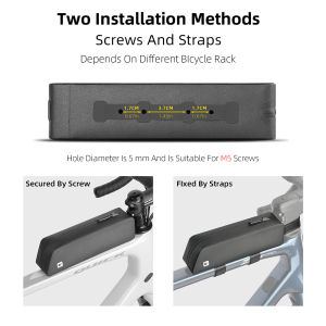 Rhinowalk Bike Top Tube Bag Waterproof Bicycle Front Box With Bolt Mounted & Strap Gravel Mtb Road Bicycle Travel Storage Lightweight Bike Accessories 2024