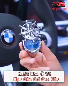 Nước Hoa Ô Tô Cánh Quạt Quay Kẹp Tinh Dầu Gắn Cửa Gió Điều Hòa Tỏa Hương Thơm N198car