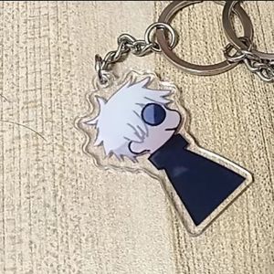Bandai | Anime Funny Gojo Satoru Geto Suguru Cosplay Keychain Bag Pendant Keyring Jewelry Gift