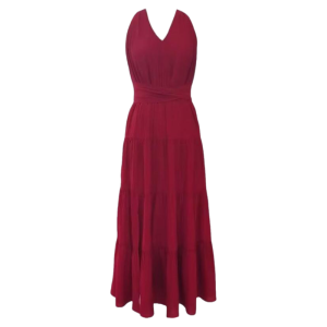 Karrar betsey | Summer Beach Holiday Red Strapless Neck Elegant Waist-defining Dress