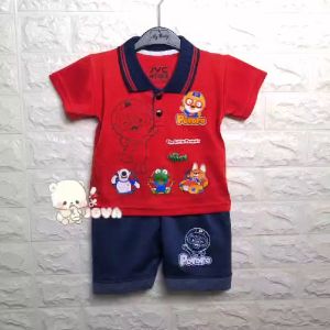 JOVA BAJU BAYI LAKI-LAKI SETELAN ANAK COWO LUCU TRENDY KEKINIAN\\n\\nSelamat datang di toko kami, tempat Anda dapat menemukan berbagai baju bayi laki-laki setelan dengan desain trendy kekinian dan kerah wangi untuk bayi. Kami menawarkan baju anak cowo lucu yang sesuai dengan selera Anda.\\n\\n Selamat Datang di Toko Kami\\n\\nBarang yang kami jual dijamin kualitasnya sudah masuk kriteria produk SNI. Kami menghimbau kepada Anda untuk menanyakan stok terlebih dahulu sebelum memesan. Untuk COD, pastikan memasukkan nomor yang bisa dihubungi karena pesanan COD rentan gagal. Terima kasih atas perhatiannya, selamat berbelanja!\\n\\n Produk dan Pengiriman\\n\\nPengiriman cepat, mohon baca keterangan sebelum order ya produk ready. Kaos anak harga tercantum sudah harga ecer asli kami foto dilarang mengambil kecuali dropship. Kami berusaha memberikan layanan terbaik kepada pelanggan kami.\\n\\n Cara Belanja di Toko Kami\\n\\nDimohon untuk checkout sesuai warna yang diinginkan tidak menerima beda warna via chat. Jika diopsi tidak ada pilihan warna maka tidak bisa pilih warna dikarenakan 1 warna 1 ukuran di kirim sesuai ukuran.\\n\\n Ukuran Baju Bayi Laki-Laki\\n\\nBerikut adalah ukuran baju bayi laki-laki yang kami tawarkan:\\n\\n1. 6-12 bulan LD 27 maks BB 10KG Panjang Baju :33 cm Panjang Celana : 24 cm *bisa berbeda 1cm\\n\\n2. LD 29CM PANJANG BAJU 36\\n\\nDengan berbagai pilihan ukuran, Anda dapat memilih baju bayi laki-laki setelan yang pas untuk buah hati Anda. Kami menawarkan baju anak cowo lucu yang sesuai dengan selera Anda dan dapat memberikan kenyamanan pada buah hati Anda.\\n\\nJangan ragu untuk berbelanja di toko kami, karena kami menjamin kualitas produk dan memberikan layanan terbaik kepada pelanggan kami. Selamat berbelanja!\"