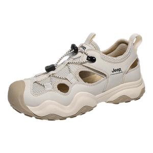 Jeep | Jeep 2025 Outdoor Mens Sandals Breathable Anti-slip Water Sports Shoes Beach Casual Lightweight Quick Dry Synthetic Leather