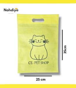 Tas Oval Goodiebag 25 x 35 Sablon Custom