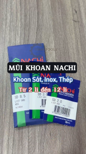 Mũi khoan inox | sắt | thép siêu cao cấp siêu bền Nachi Standard LIST 500 HSS thương hiệu Nachi đến từ Nhật