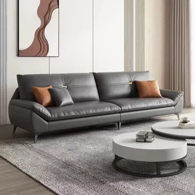 Minimalist Italian Style Tech Fabric Sofa 3 Seater