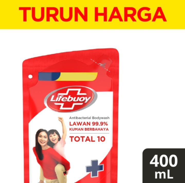 Lifebuoy Total 10 Sabun Cair Refil Lifeboy Merah 400ml | Lazada Indonesia