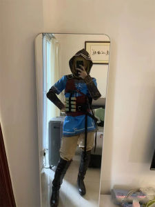 Zelda Legend 2 Link Cosplay Costume Set Child Two-Dimensional C Suit Includes Fake Hair And Shoes for Gaming Themed Parties