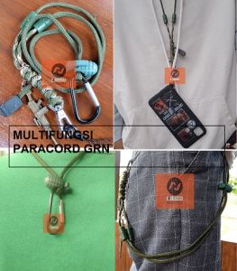 Gantungan Strap Multifungsi 2 Warna Granat HandPhone / Dompet / Id Card / Masker