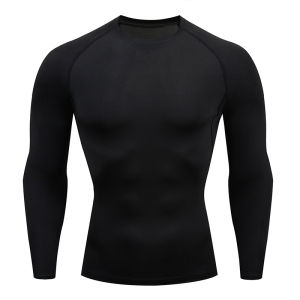 Tight Men Sport T-shirt Quick Dry Bodybuilding Running Shirt Long Sleeve Compression Top Gym T Shirt Men Fitness Rashgard