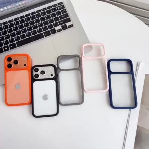 Ốp Điện Thoại iPhone 17/16/15/14/13 Pro Max Trong Suốt Chống Sốc Chống Bụi Chống Xước Tích Hợp Nút Cảm Ứng Camera Thông Minh